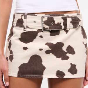 Abercrombie Cow Print Mini Skort